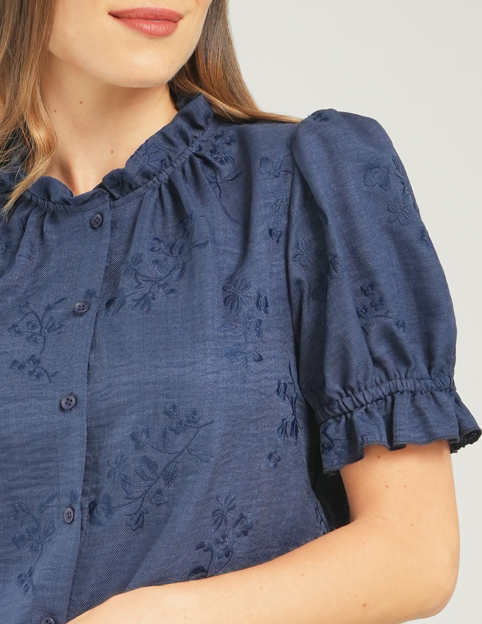 Blusa manga corta para mujer 3
