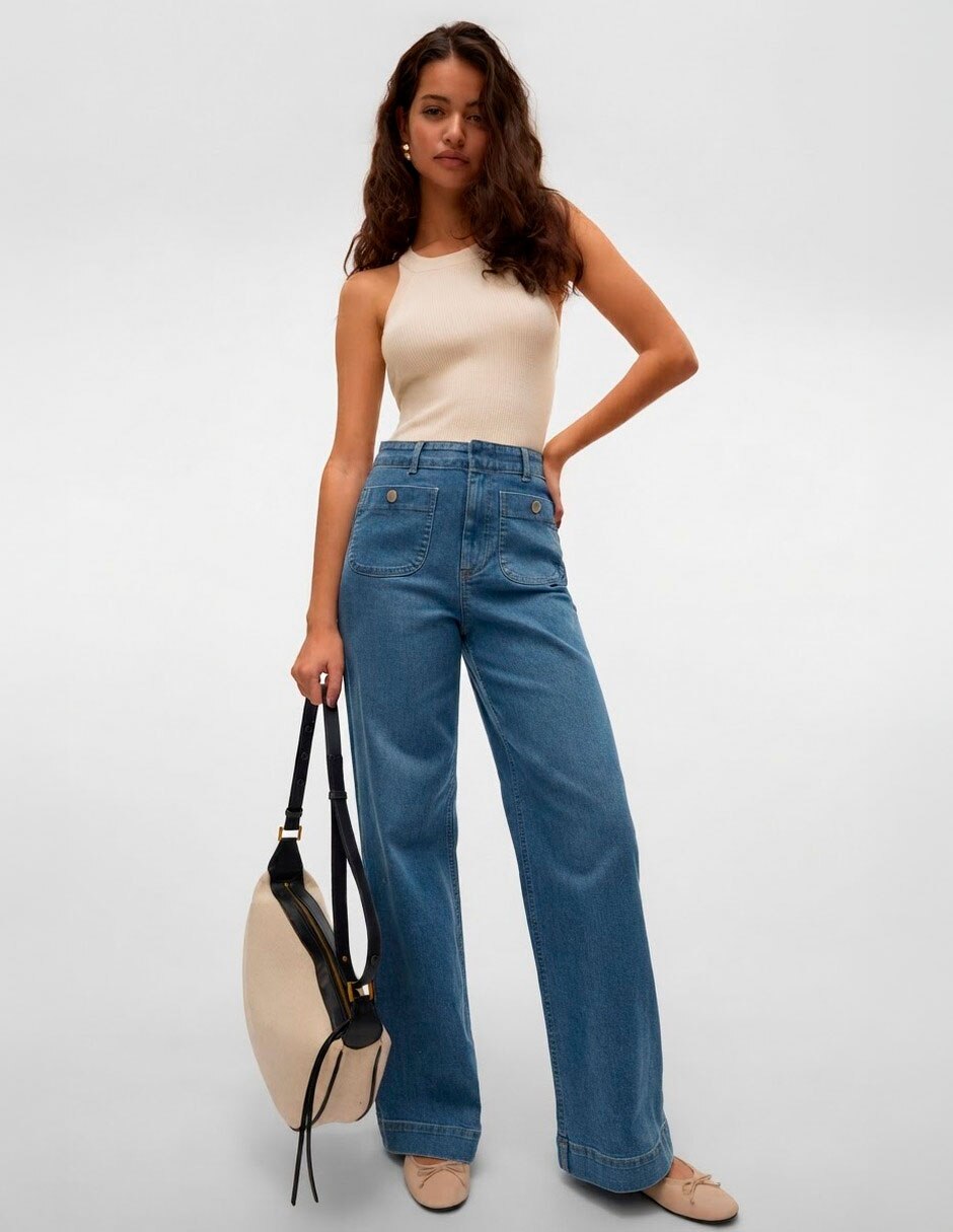 Jeans wide leg para mujer 3