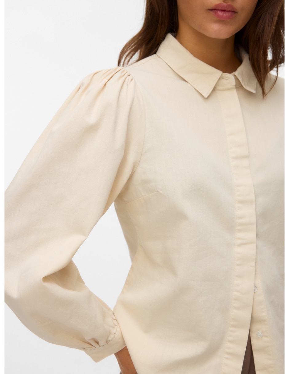 Camisa de algodón manga larga para mujer 3