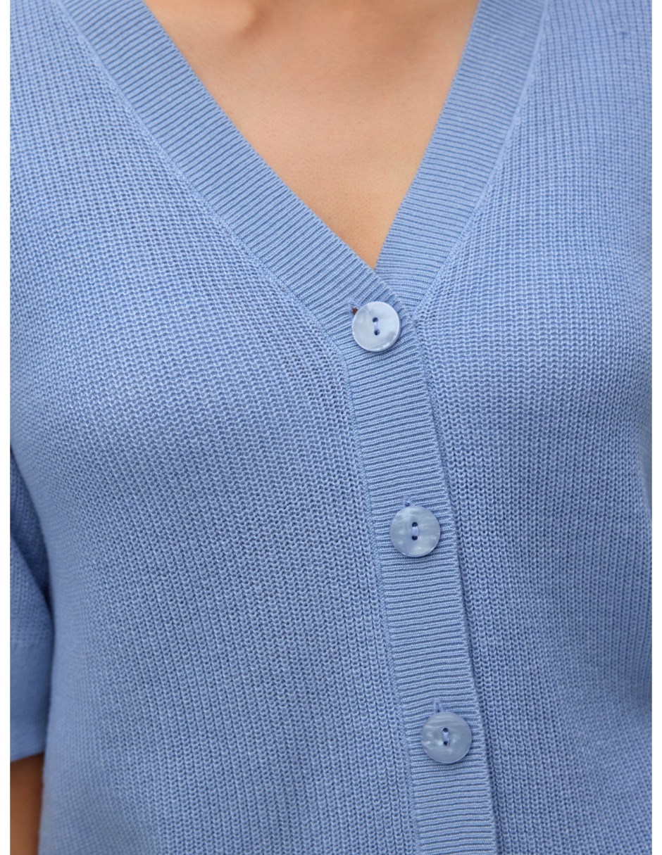 Suéter cuello V para mujer 3