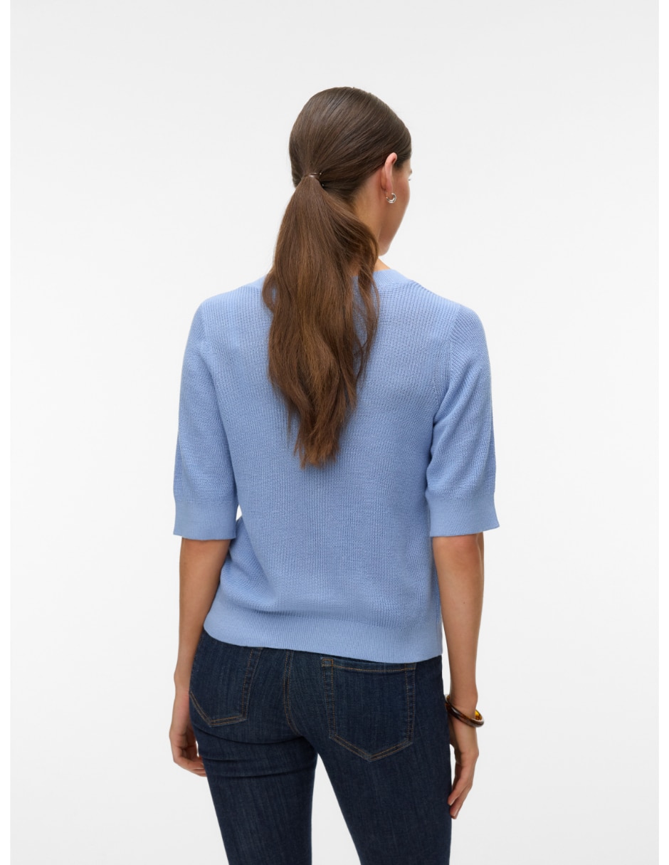 Suéter cuello V para mujer 4