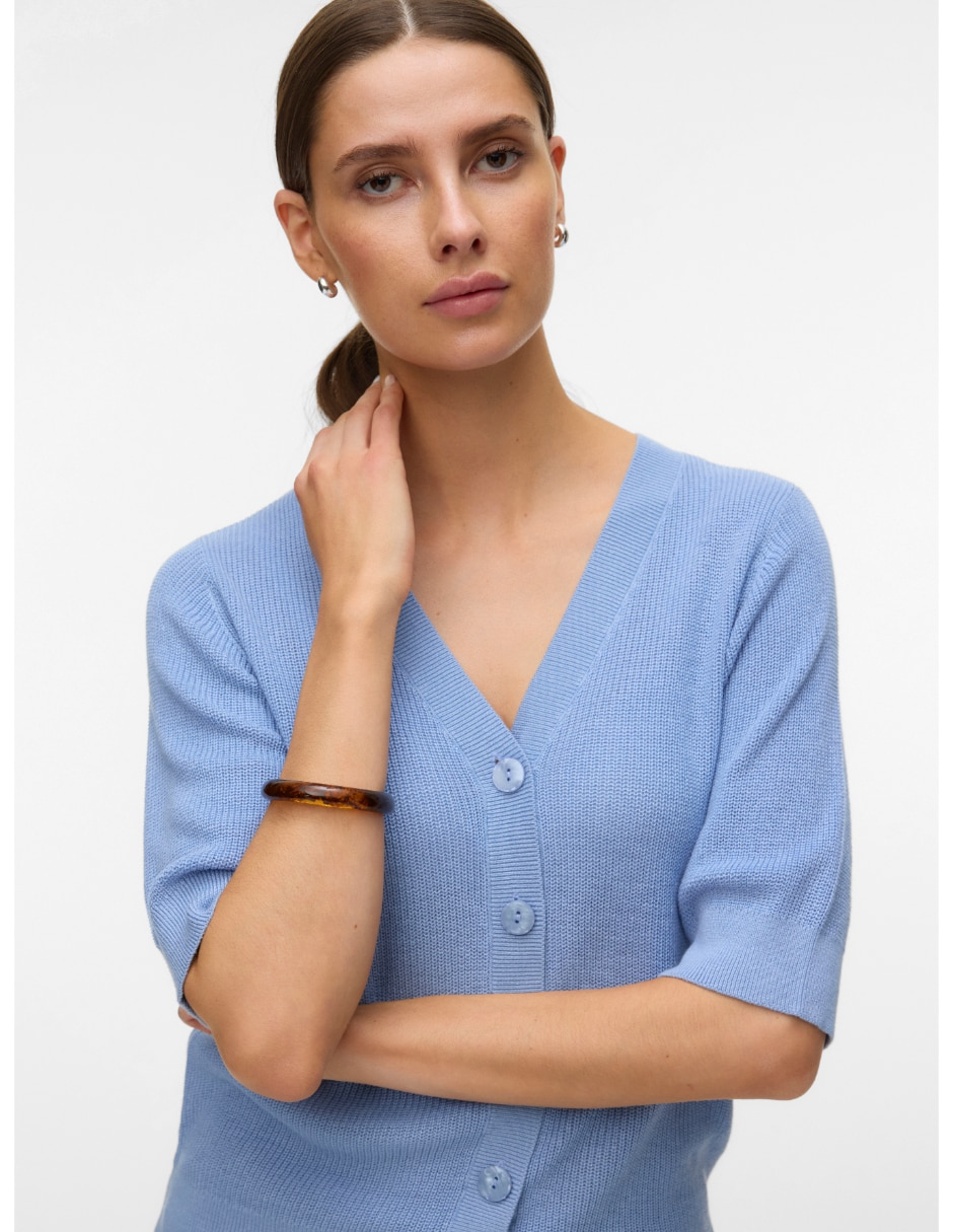 Suéter cuello V para mujer