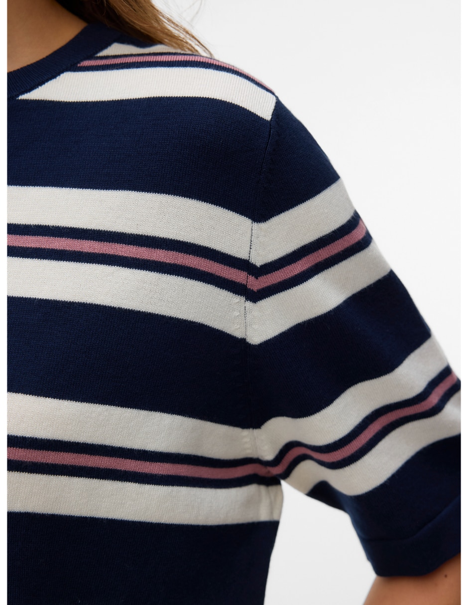 Playera manga Al Codo 10320460 cuello redondo para mujer 3