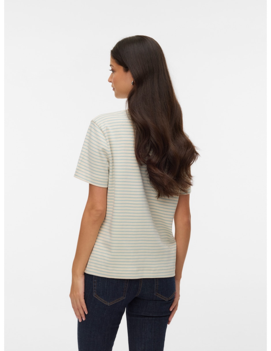 Playera manga corta cuello redondo mujer 2