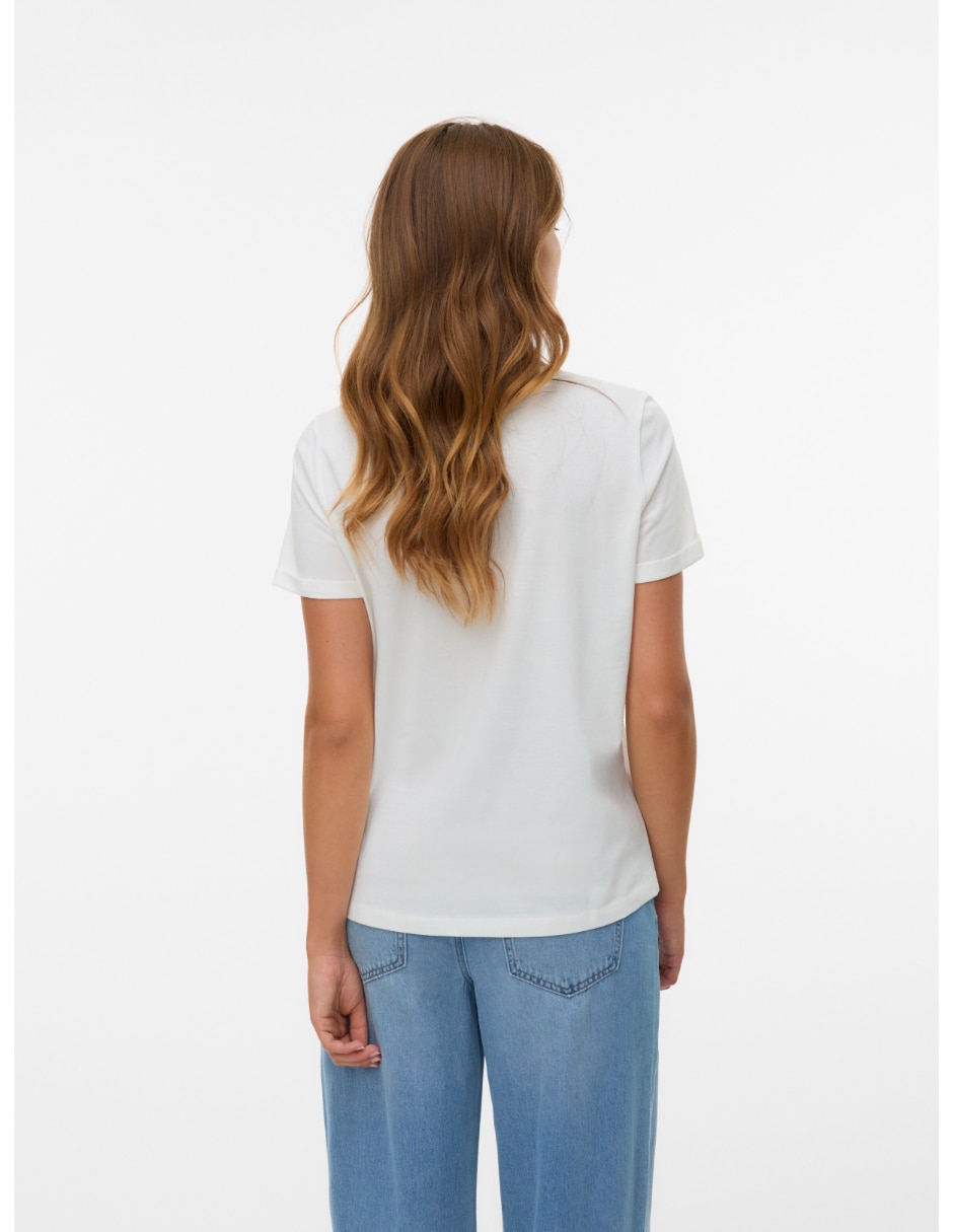 Playera manga corta Vero Moda cuello redondo para mujer