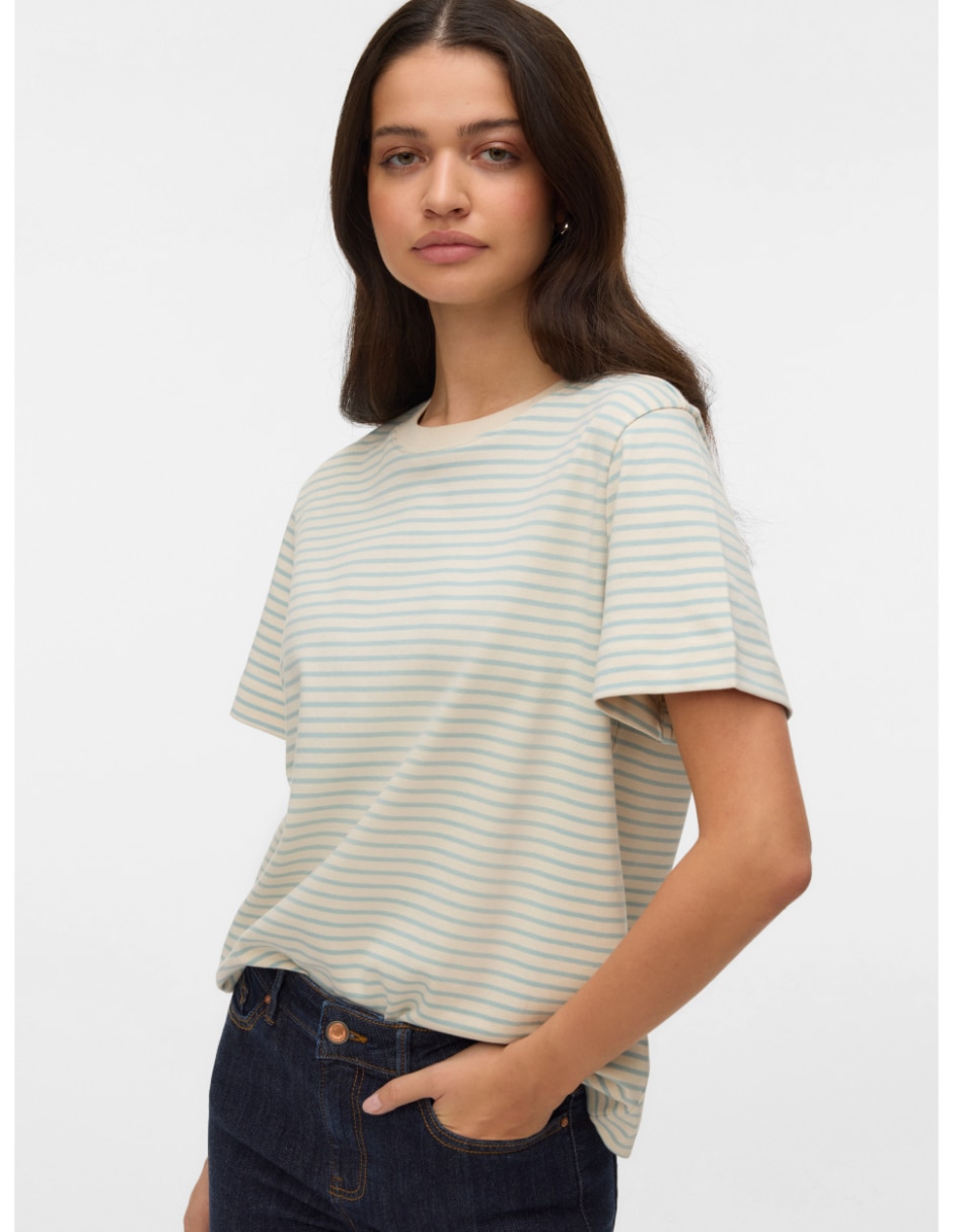 Playera manga corta cuello redondo mujer Playera manga corta cuello redondo mujer