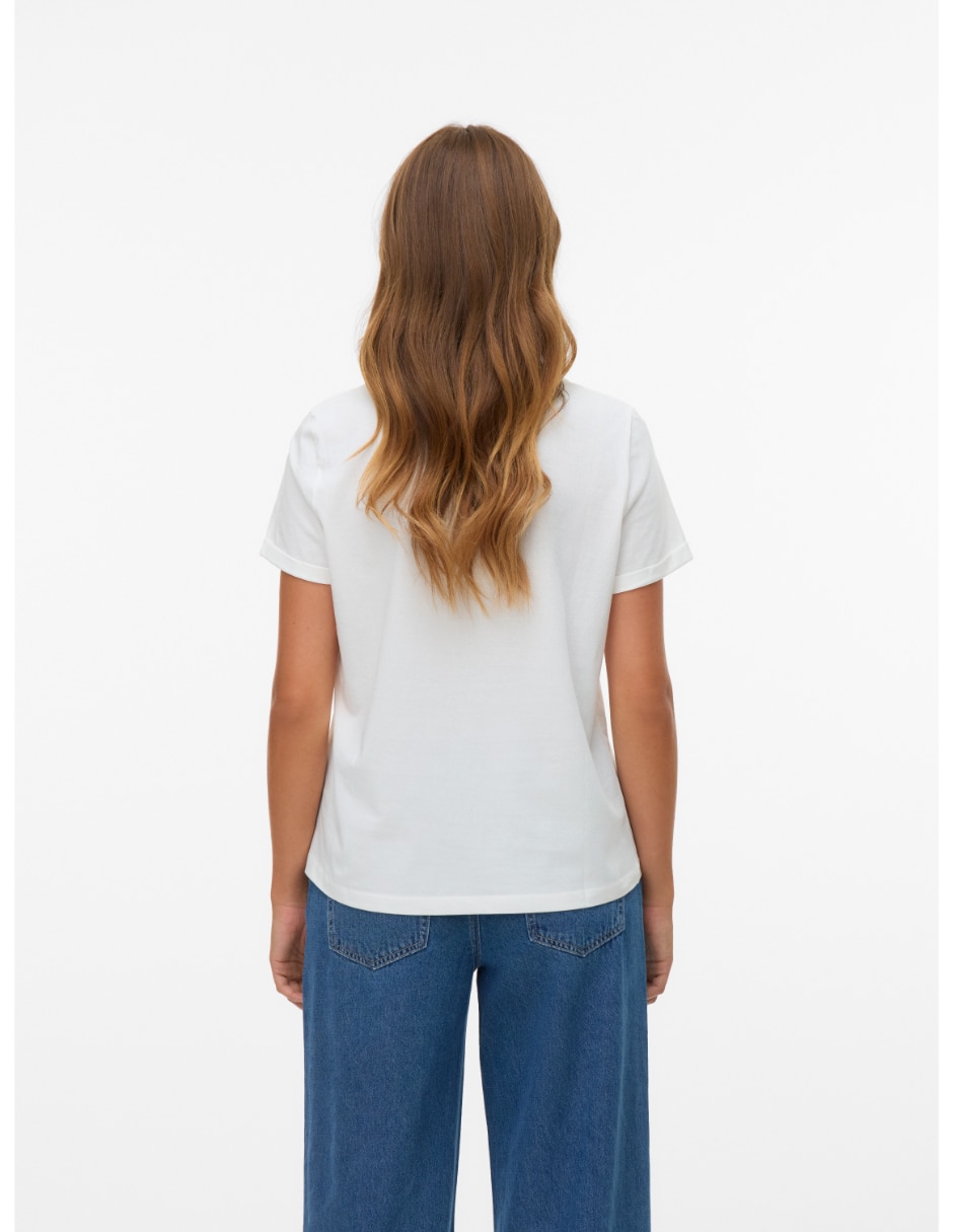 Playera manga Corta 10340181 cuello redondo para mujer 2