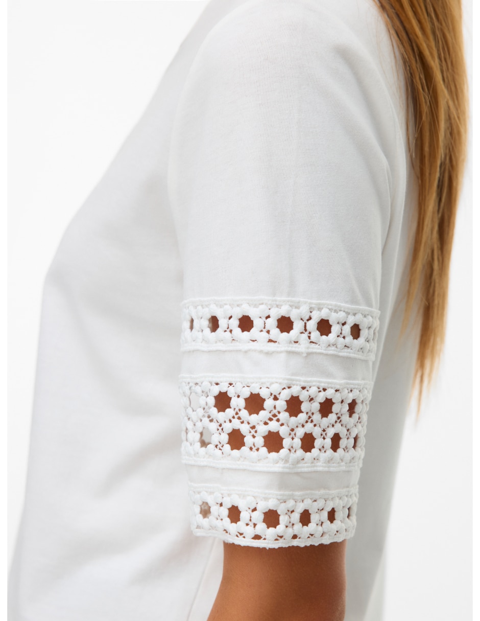 Playera manga Al Codo 10340787 cuello redondo para mujer 3