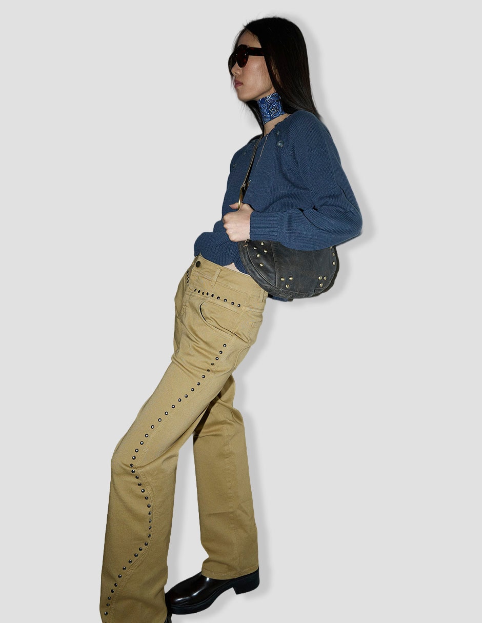 Jeans straight corte cintura para mujer 2
