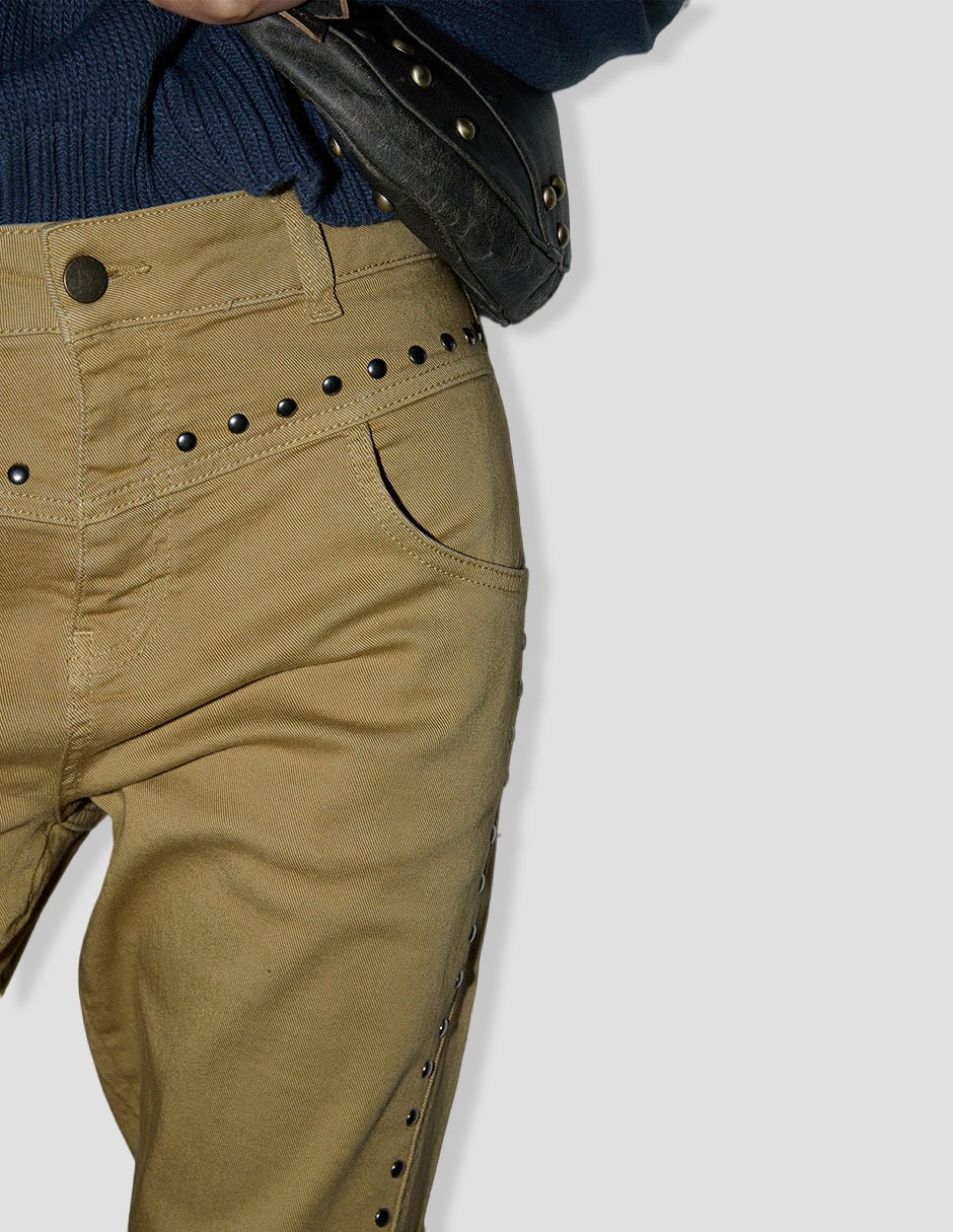 Jeans straight corte cintura para mujer 6