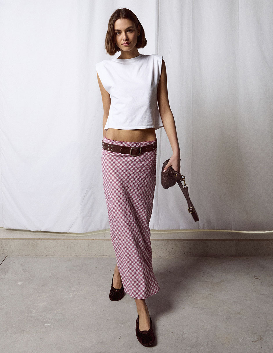 Falda crop a la cadera