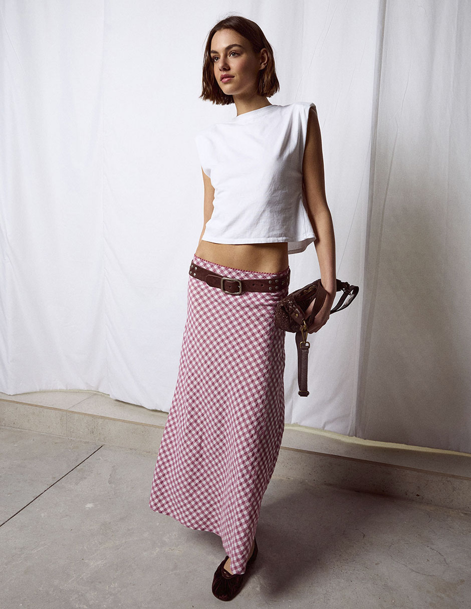 Falda crop a la cadera