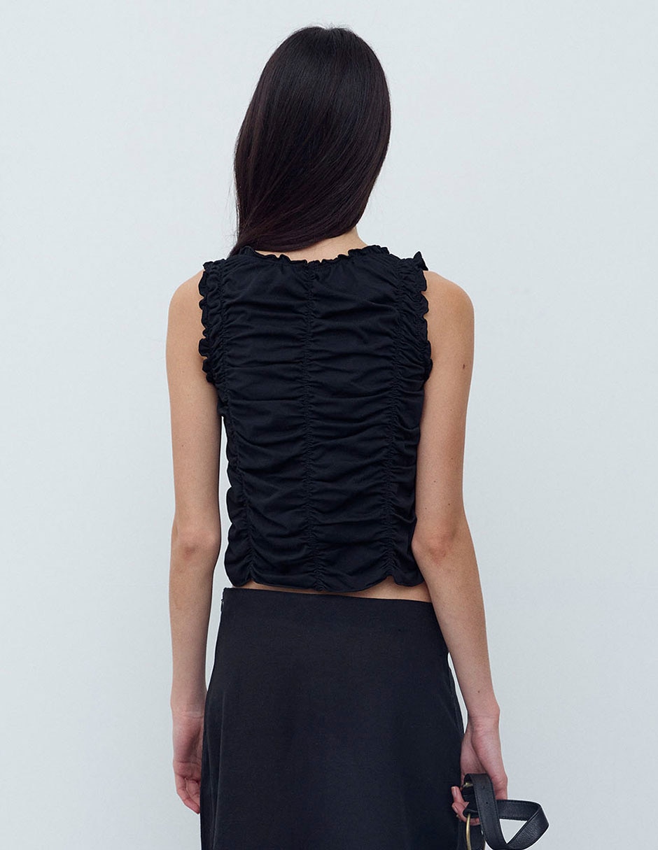 Top cuello redondo tirante ancho 5
