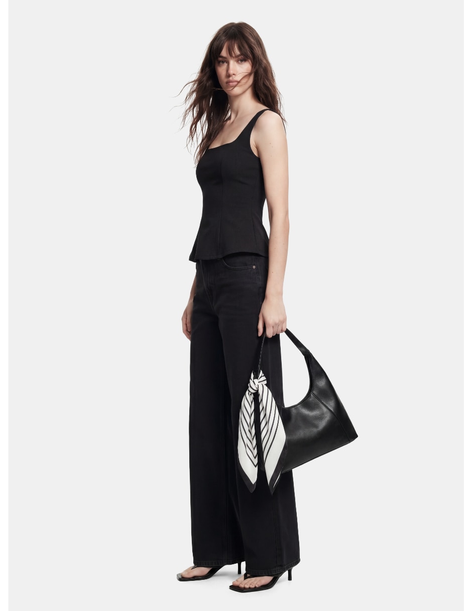 Jeans regular wide leg para mujer 2