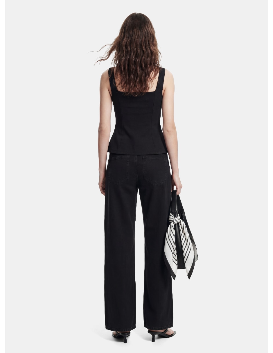 Jeans regular wide leg para mujer 3