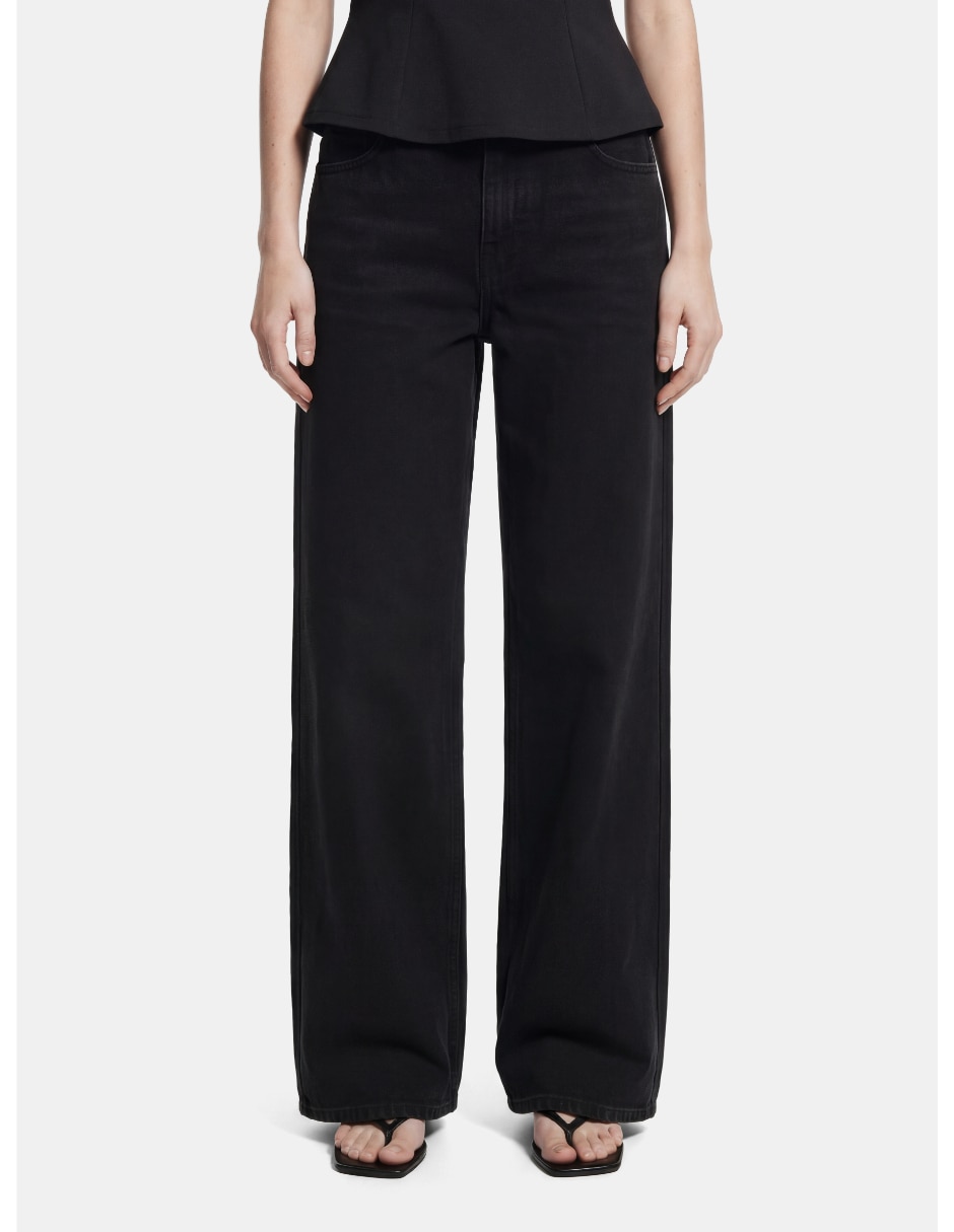 Jeans regular wide leg para mujer