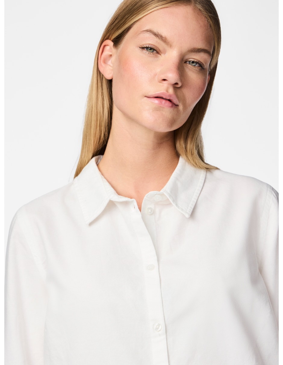 Camisa de algodón manga larga para mujer 3