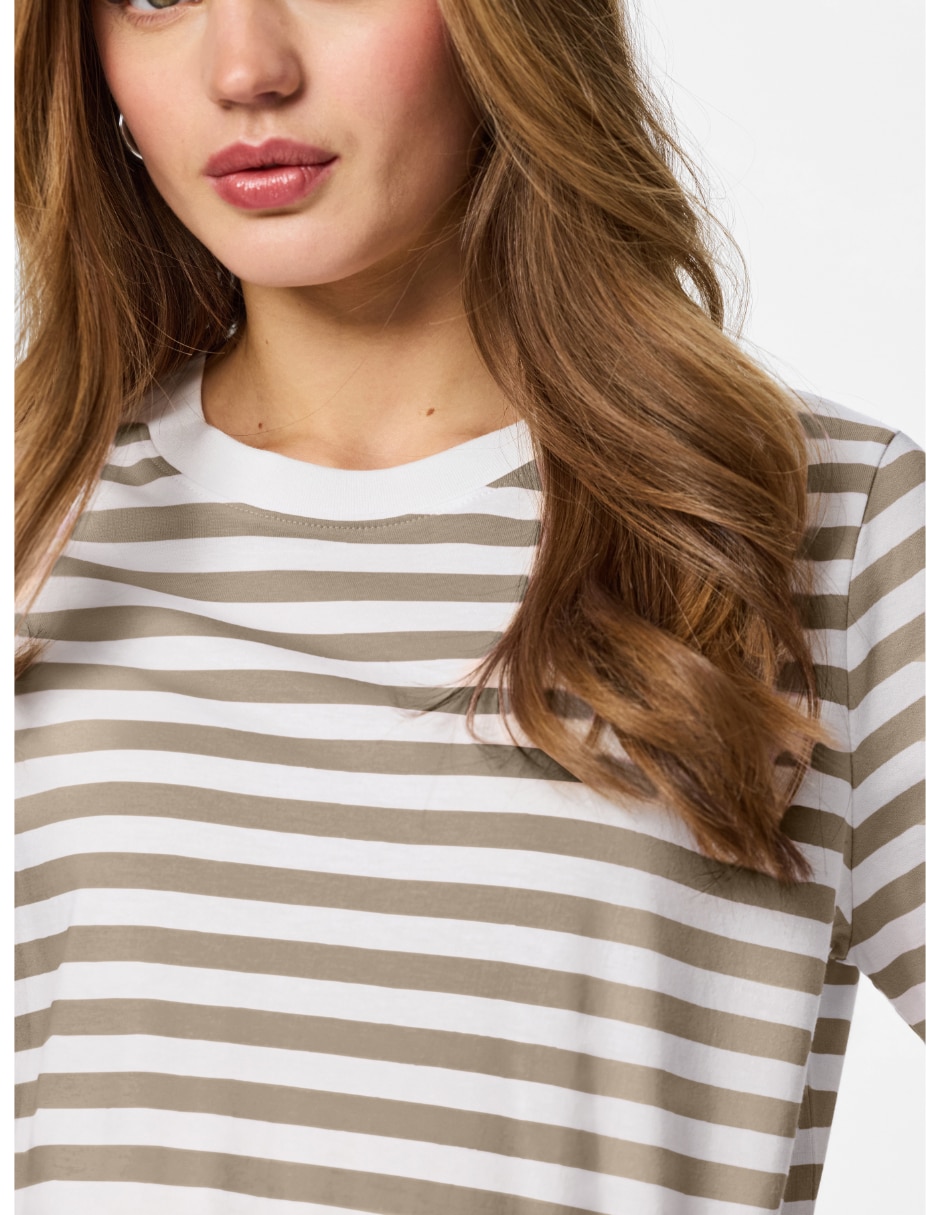 Playera manga corta cuello redondo para mujer 3