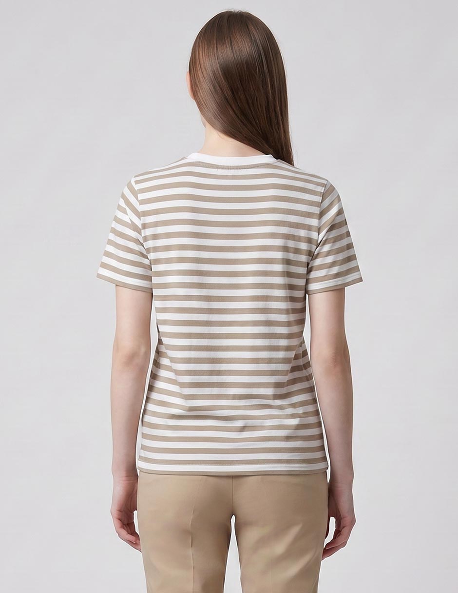 Playera manga corta cuello redondo para mujer 2
