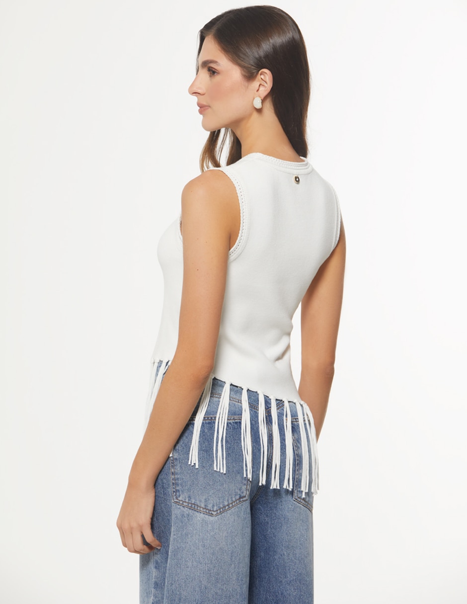Blusa sin manga para mujer 2