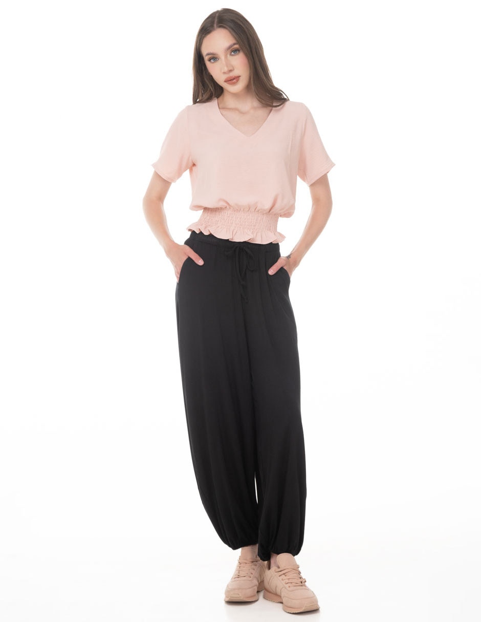 Blusa manga corta para mujer 4