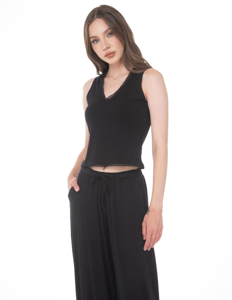 Blusa sin manga para mujer 1