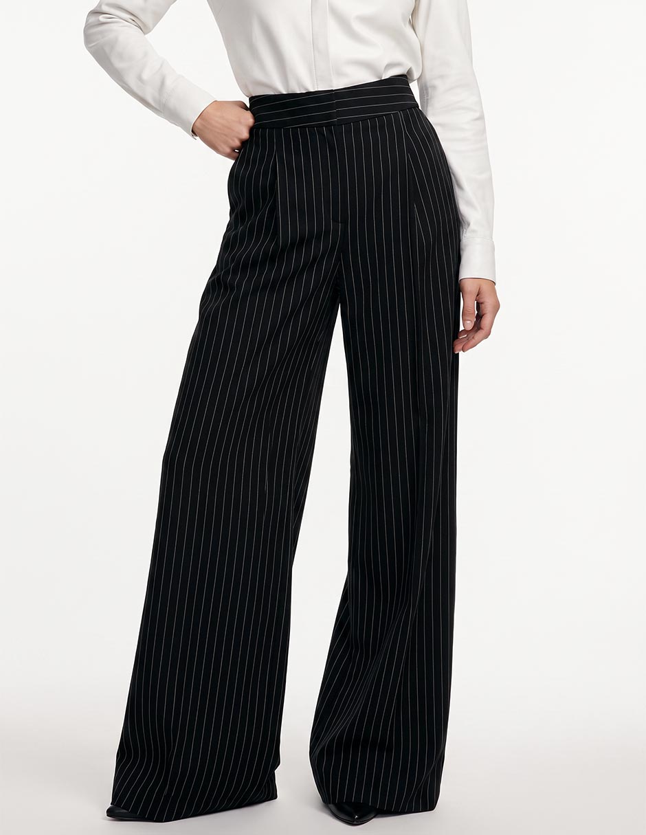 Pantalón relaxed wide leg para mujer