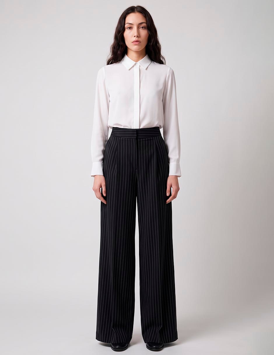 Pantalón relaxed wide leg para mujer 2