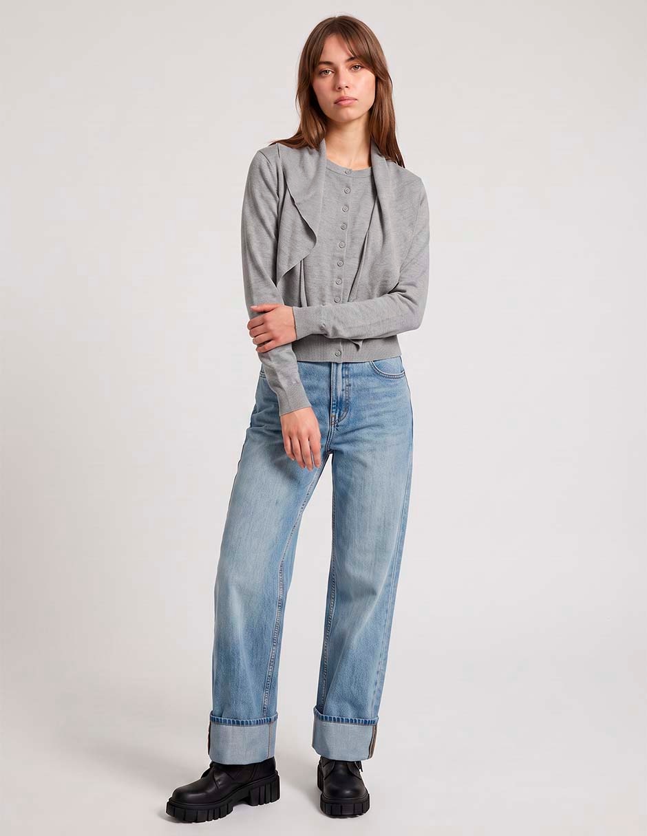 Suéter cuello redondo para mujer 3