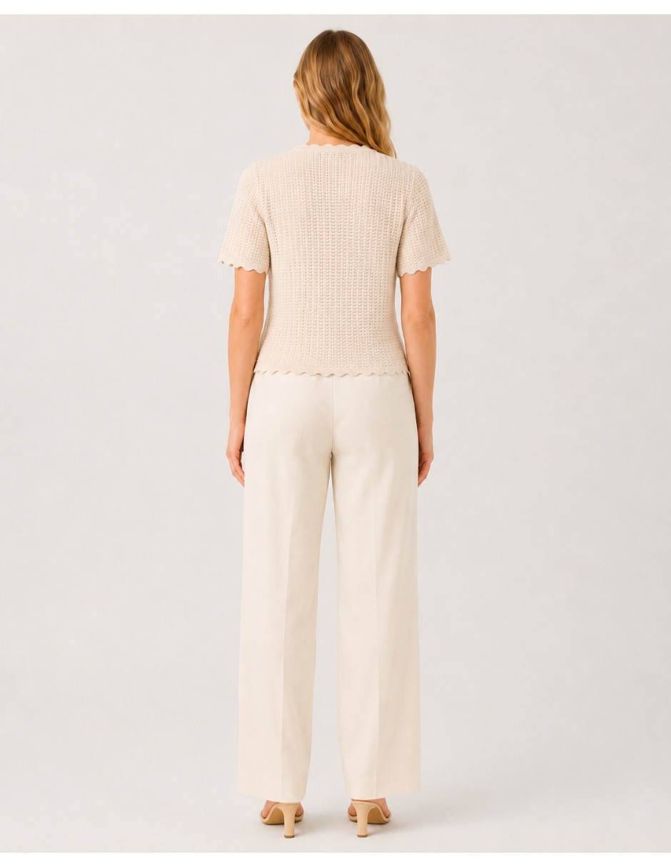 Suéter cuello redondo para mujer 2