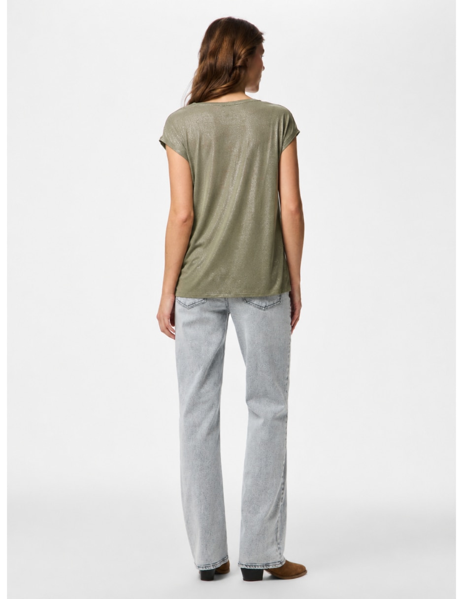 Playera Pieces manga corta para mujer