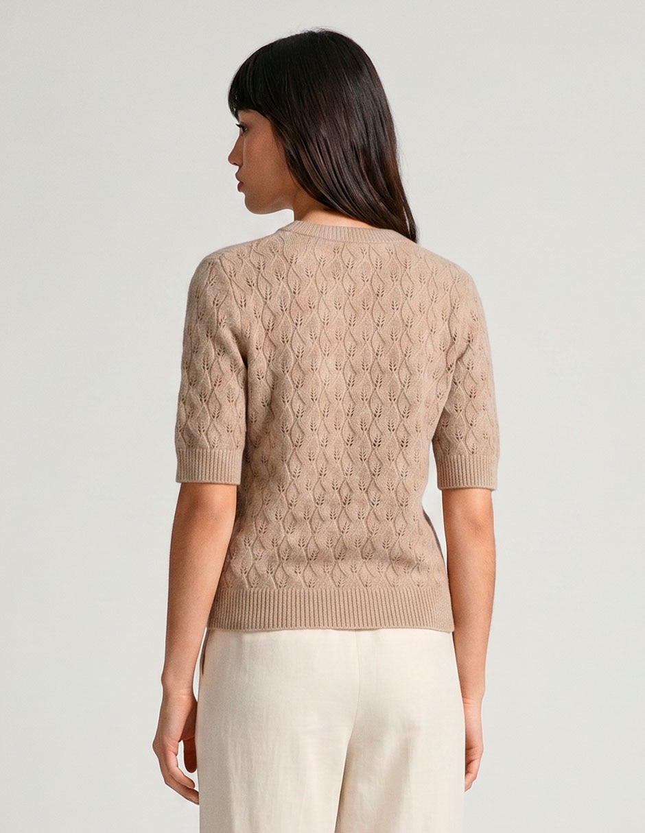 Suéter cuello redondo para mujer 2
