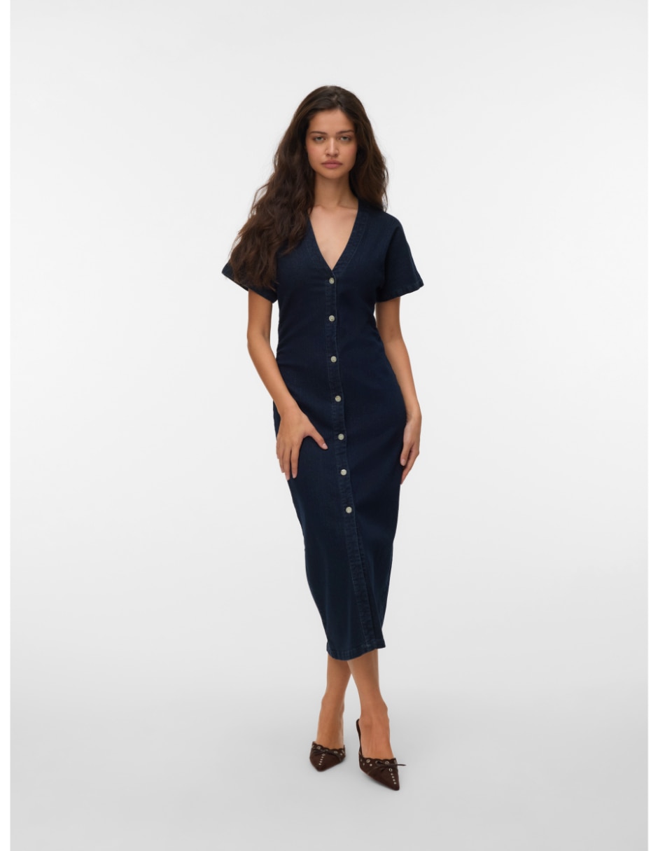 Vestido midi casual para mujer