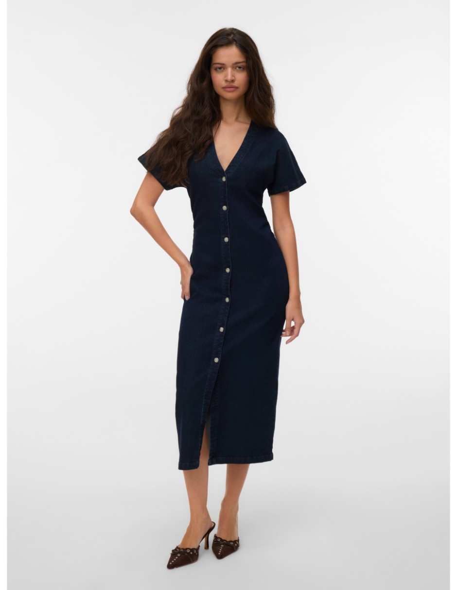 Vestido midi casual para mujer 4