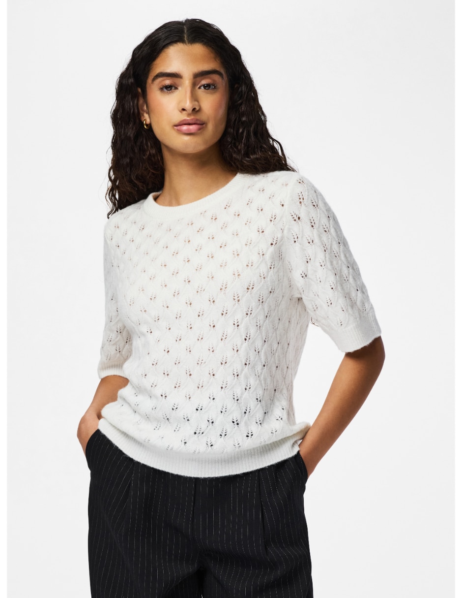 Suéter cuello redondo para mujer 1