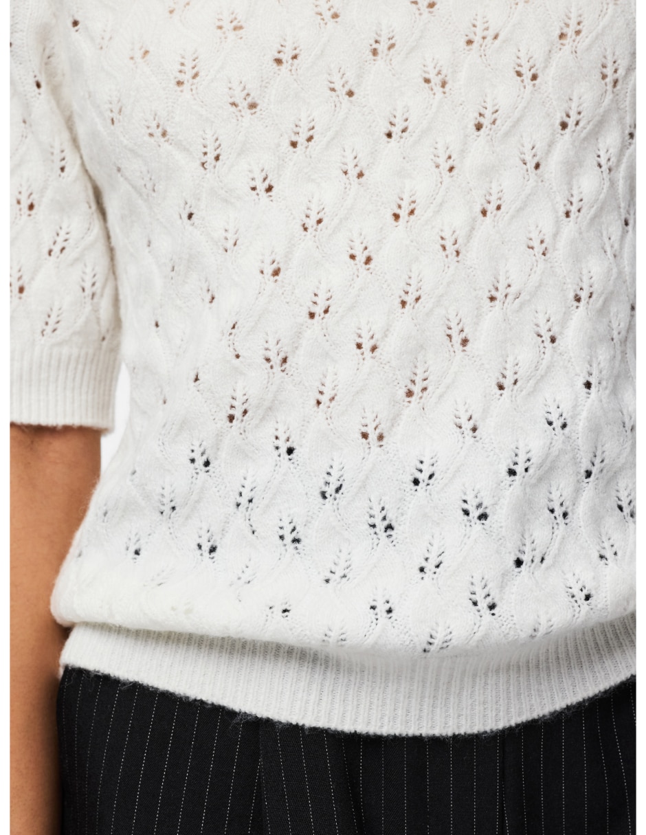 Suéter cuello redondo para mujer 4