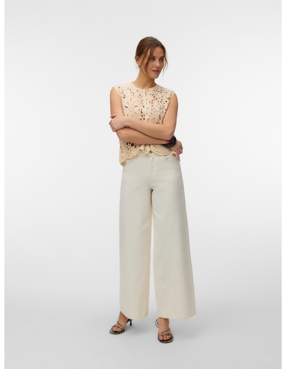 Jeans wide leg 10344830 corte cintura alta para mujer 4
