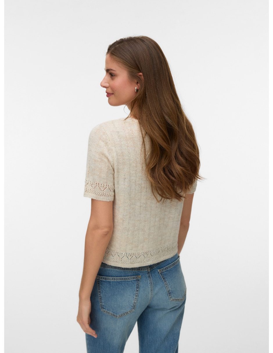 Suéter cuello V para mujer 2