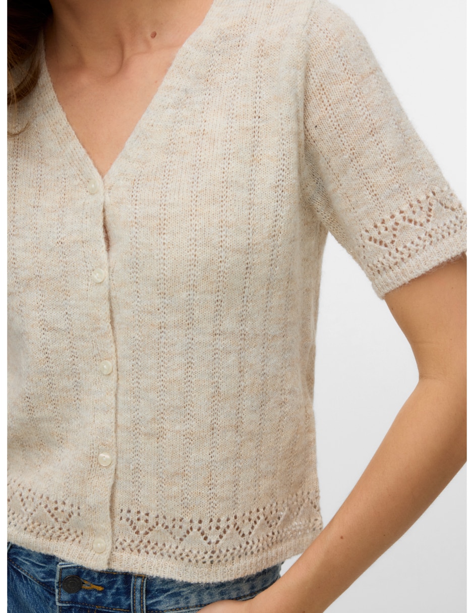 Suéter cuello V para mujer 3