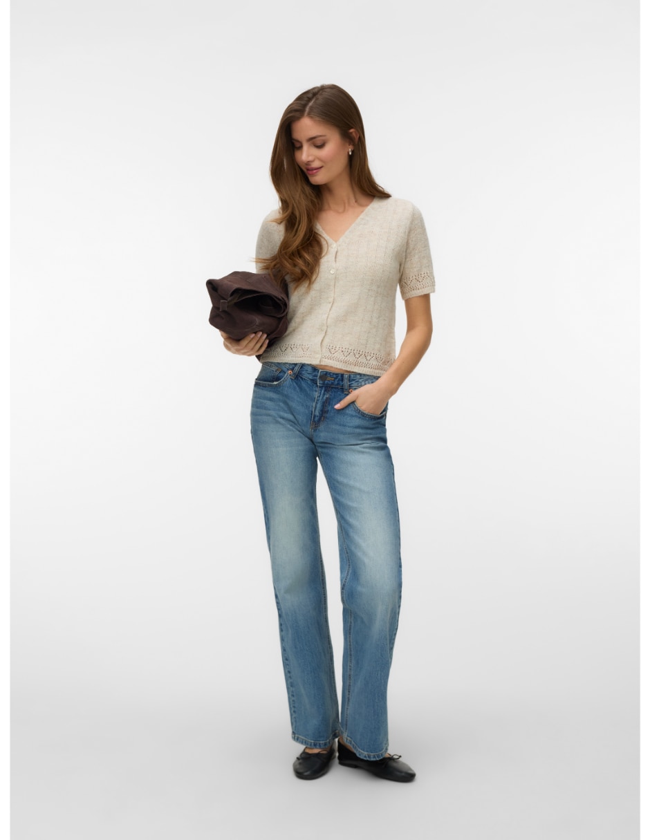 Suéter cuello V para mujer 4