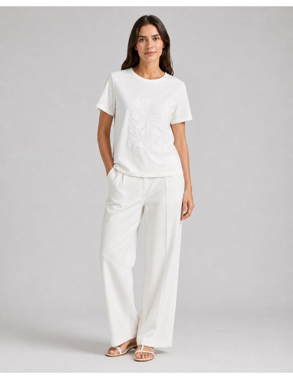 Playera manga regular para mujer 4