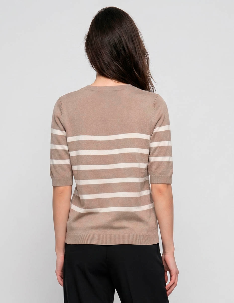 Suéter cuello redondo para mujer 2