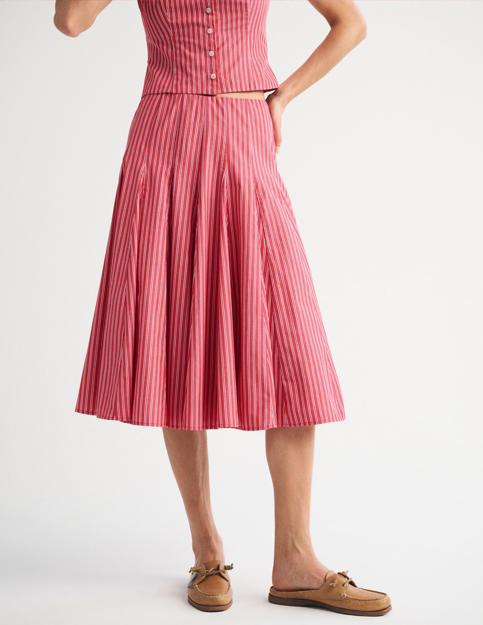 Falda midi cintura alta 3