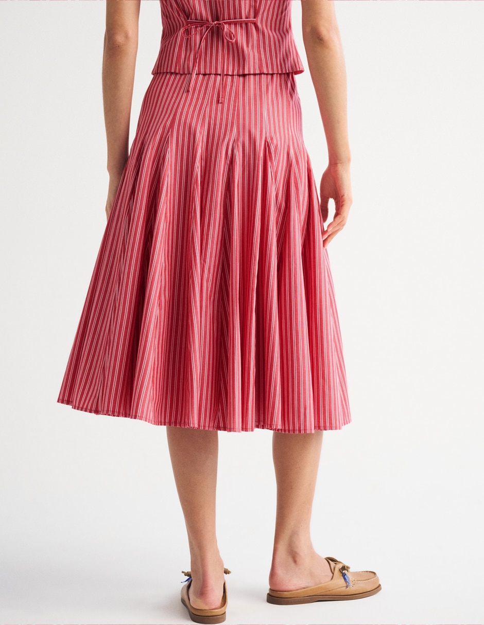 Falda midi cintura alta 5