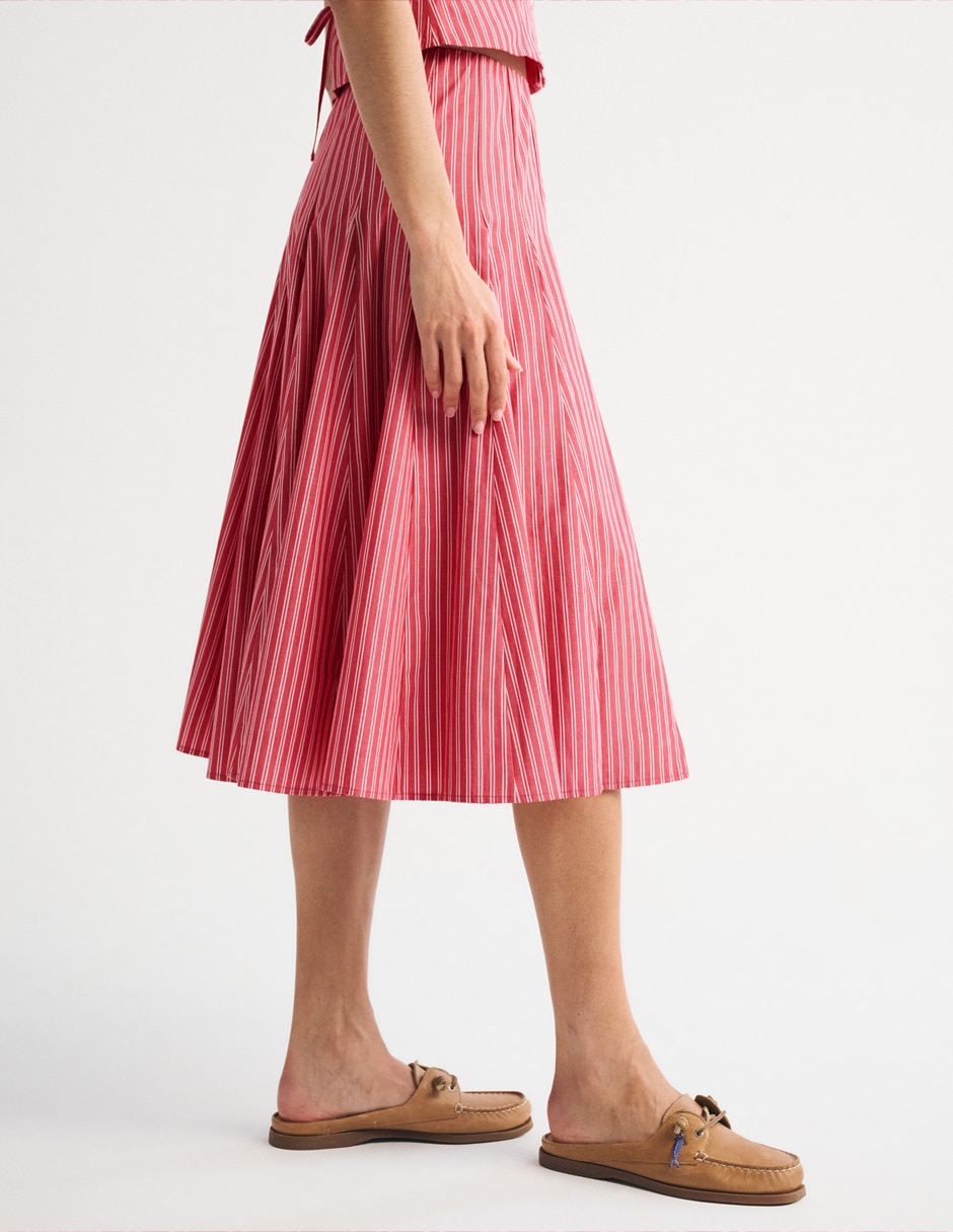 Falda midi cintura alta 6