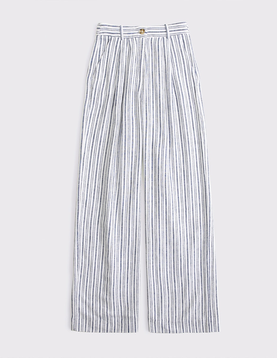 Pantalón regular wide leg para mujer