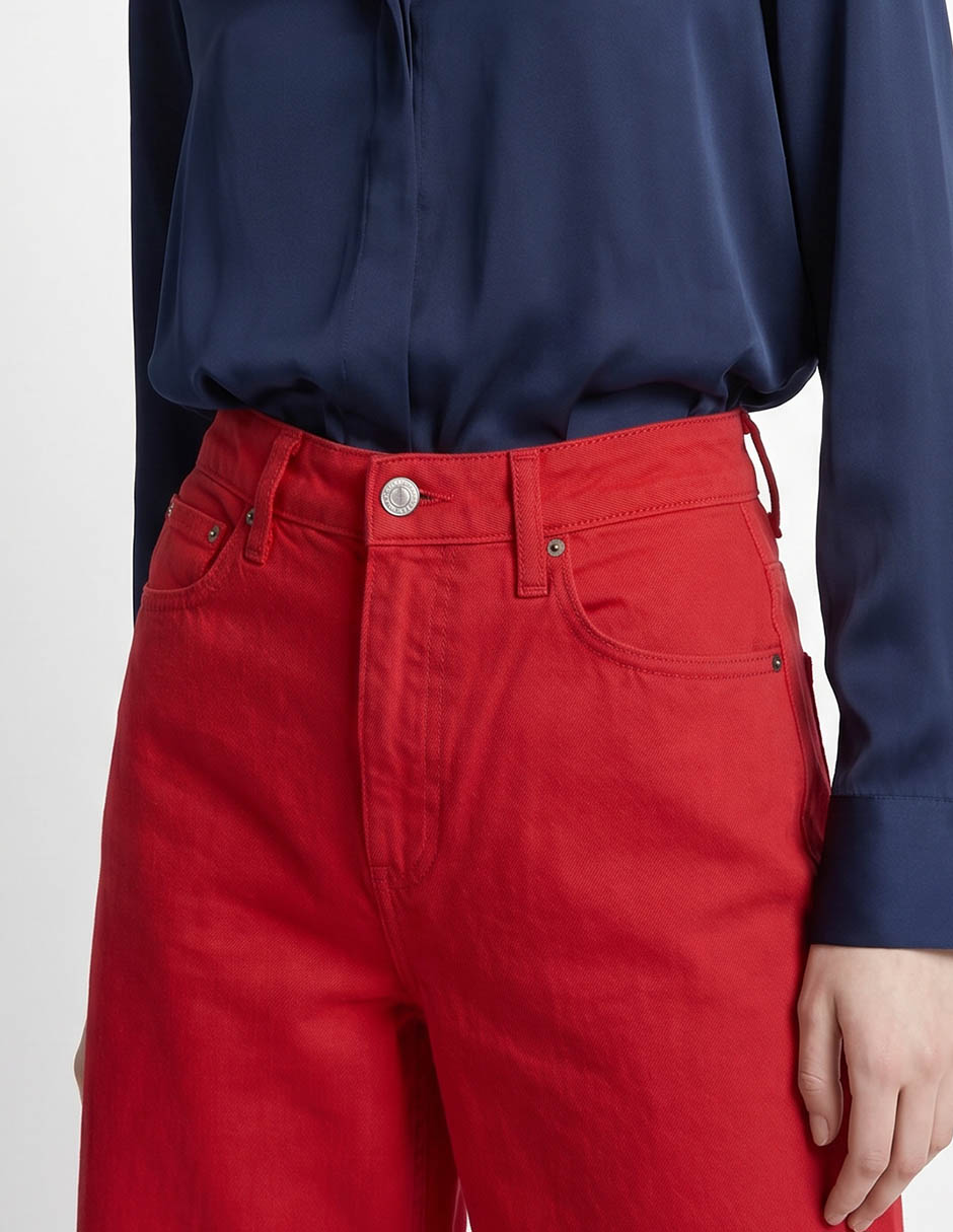 Jeans relaxed wide leg para mujer 4