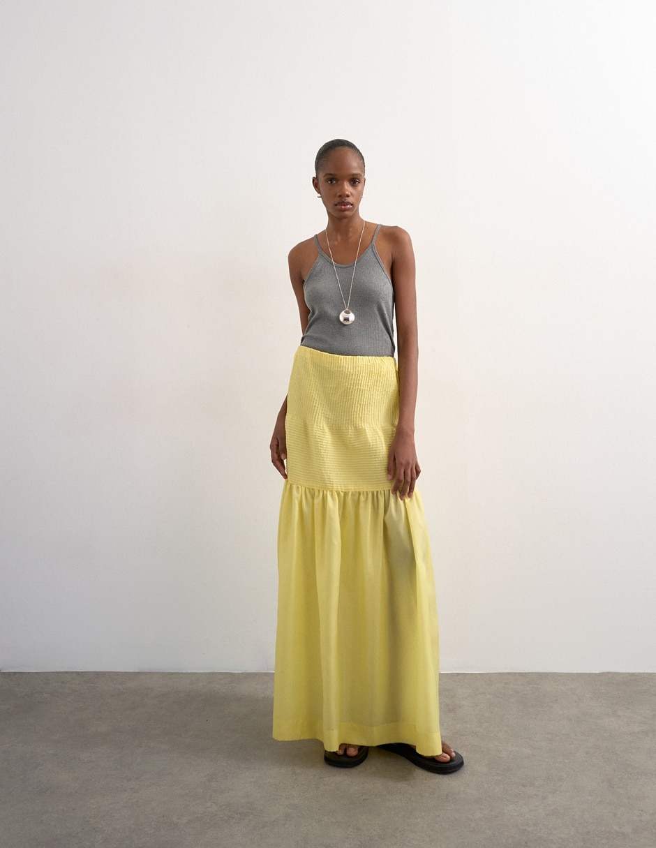 Falda largatopshop a la cintura 4