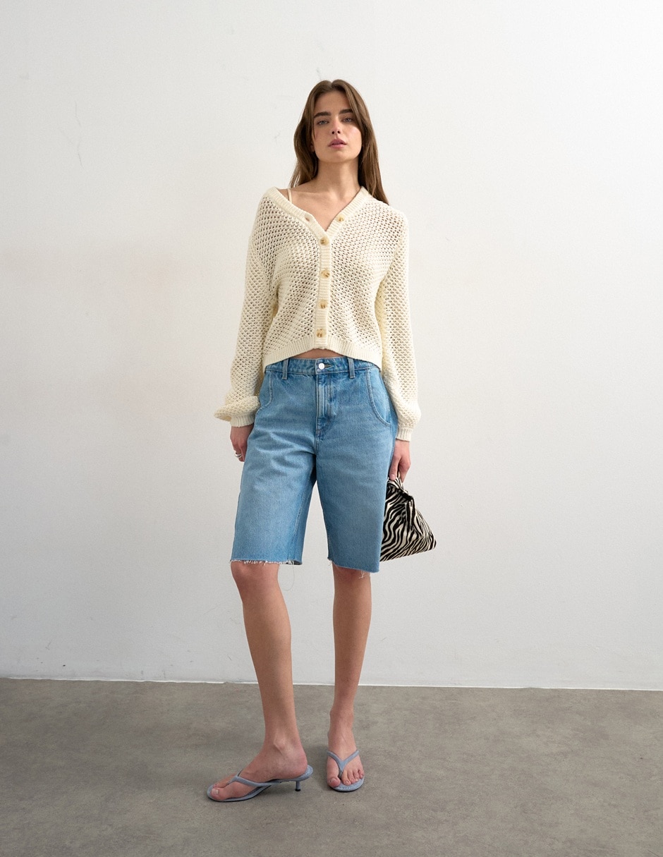 Suéter cuello V para mujer Suéter cuello V para mujer