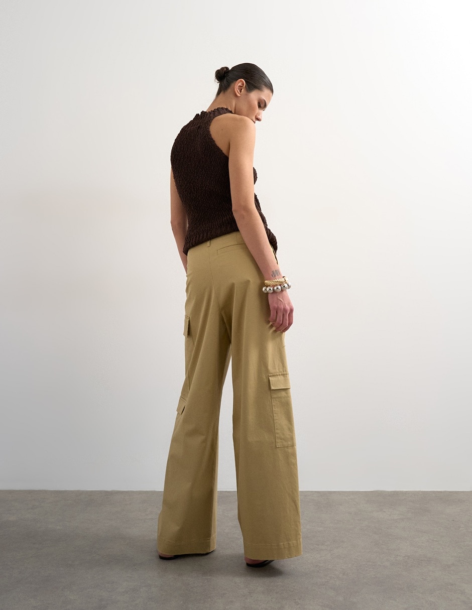 Pantalón cargo amplio para mujer 2